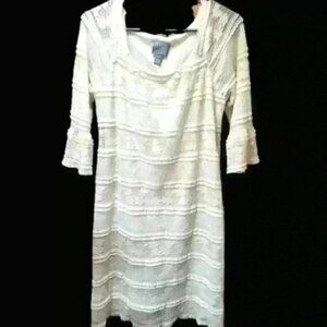 Rabbit rabbit rabbit designs white lace dress womans sz 4